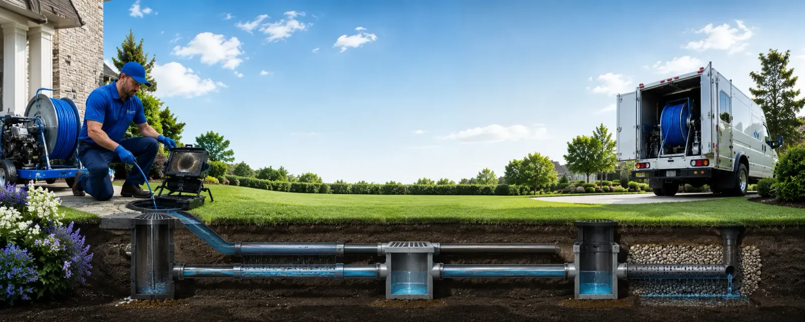Outdoor drain cleaning information for Yettem, CA