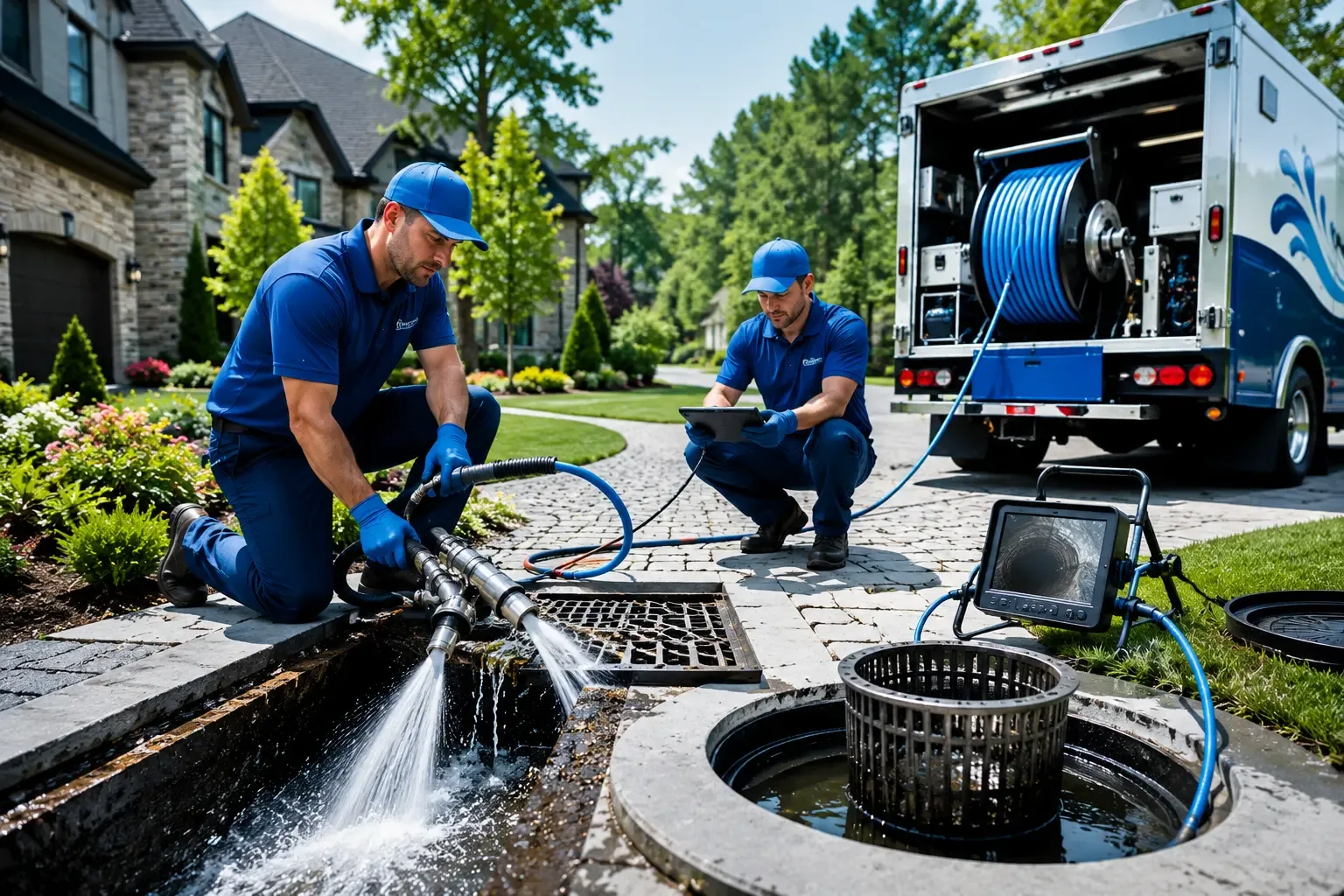 Local outdoor drain cleaning professionals in Yettem, CA